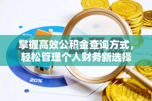 金坛掌握高效公积金查询方式，轻松管理个人财务新选择
