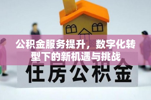 金坛公积金服务提升，数字化转型下的新机遇与挑战