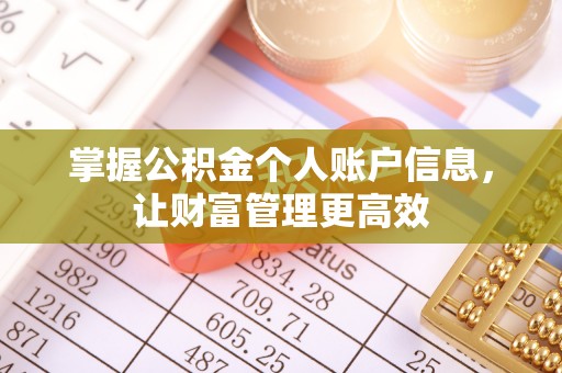 金坛掌握公积金个人账户信息，让财富管理更高效