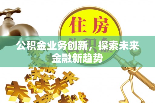 金坛公积金业务创新，探索未来金融新趋势
